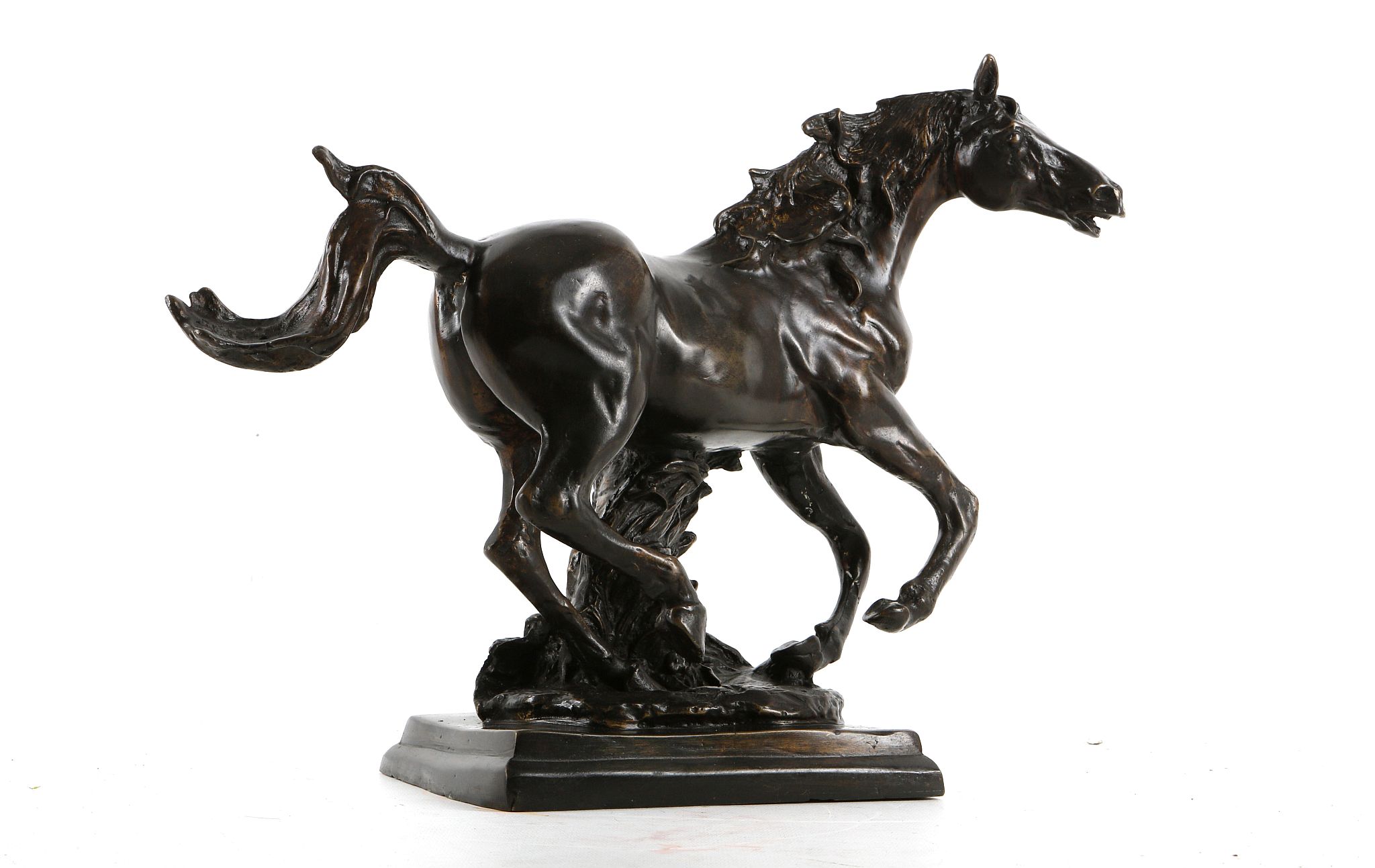 An early 20th century, cast bronze model of  horse