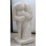 After Gill, a marble sculpture 'Grief', 65cm high.