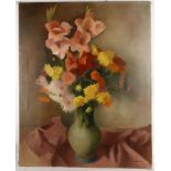 Paul Arnoul 1901-1946. 'Blumen mit Vase'. Oil on c