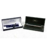 A Waterford 'Marquis' boxed ballpoint pen, blue bo