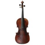 East Europe late 19th century violin one piece back,14 1/8",35.6cm
