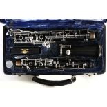 A good Oboe stamped Hans Kreul Tubingen, ring system,ser No.34934 ,in the case