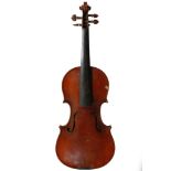 Modern violin,  labelled M.Liutaio Giuseppe Stefani , Fece Anno 1984 Brescia with signature on the