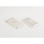 Two Antique Sterling Silver card cases by Sampson