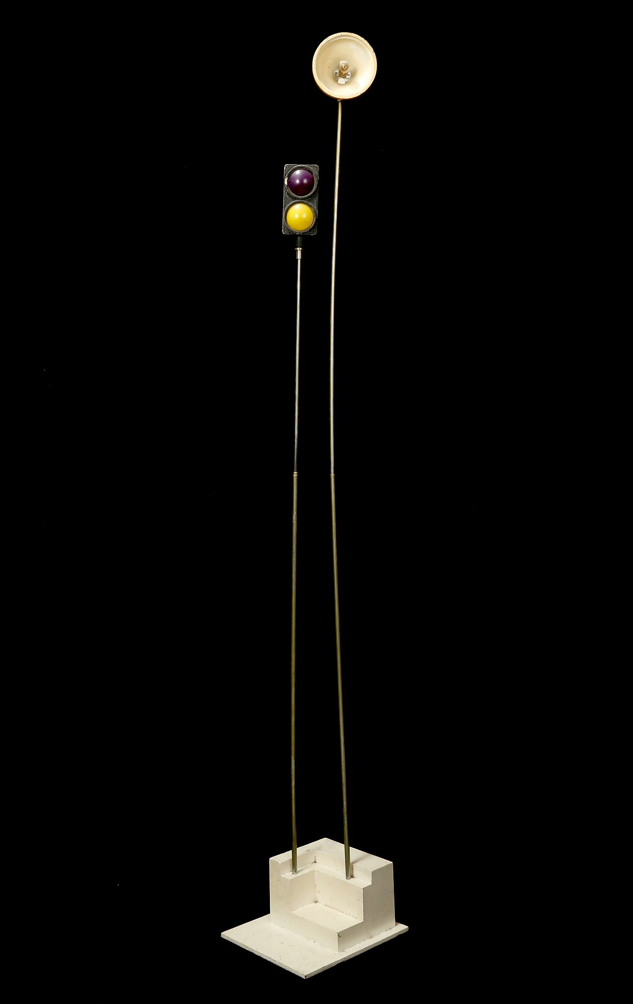 VASSILAKIS TAKIS (GREEK, b.1925), 'SIGNAL', cast aluminium lights with coloured perspex lenses, - Image 21 of 22