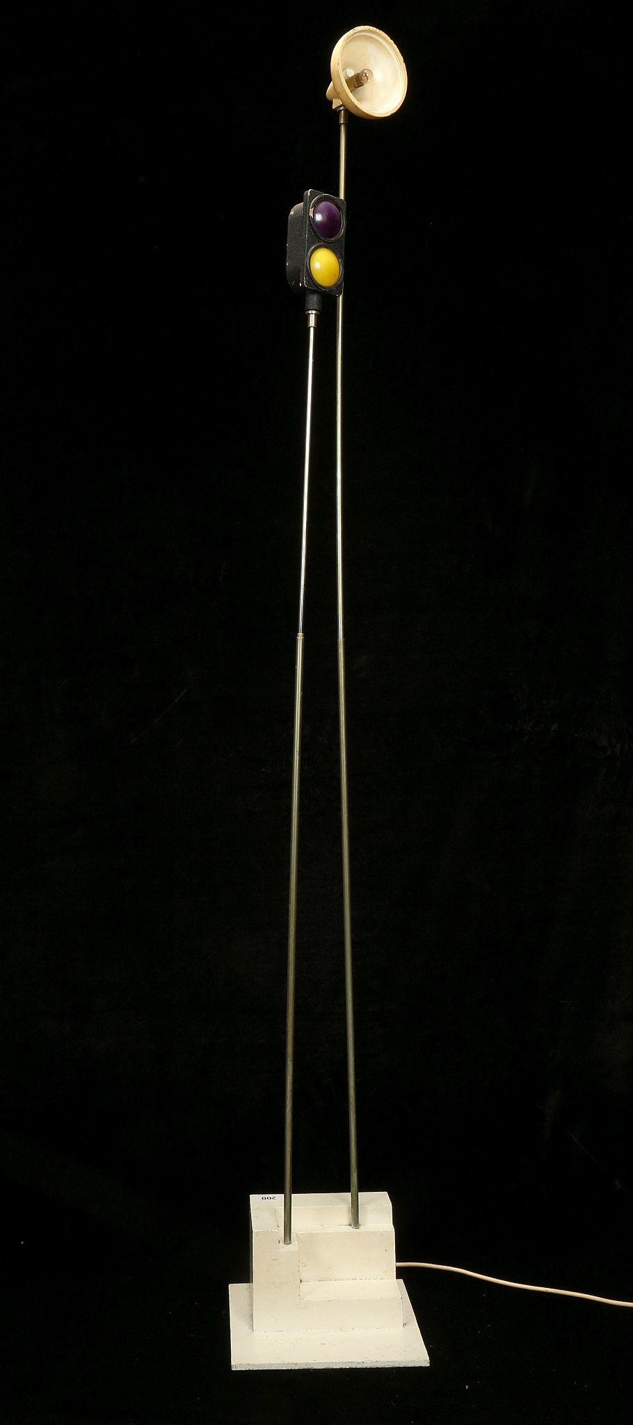 VASSILAKIS TAKIS (GREEK, b.1925), 'SIGNAL', cast aluminium lights with coloured perspex lenses, - Image 9 of 22
