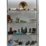 Various ceramics items, a pair of cloisonne vases, a Vallauris tea set. (Qty).