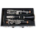 An Evette clarinet, cased, c.1930.