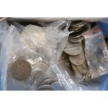 A selection of various century coins, mostly Russian and Polish, some based on silver, together with