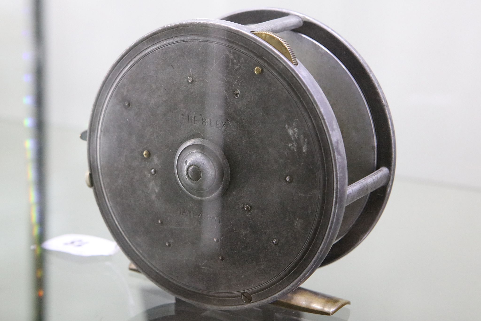 A vintage 'Hardy Bros - The Silex' 4.5" bait casting type fishing reel.