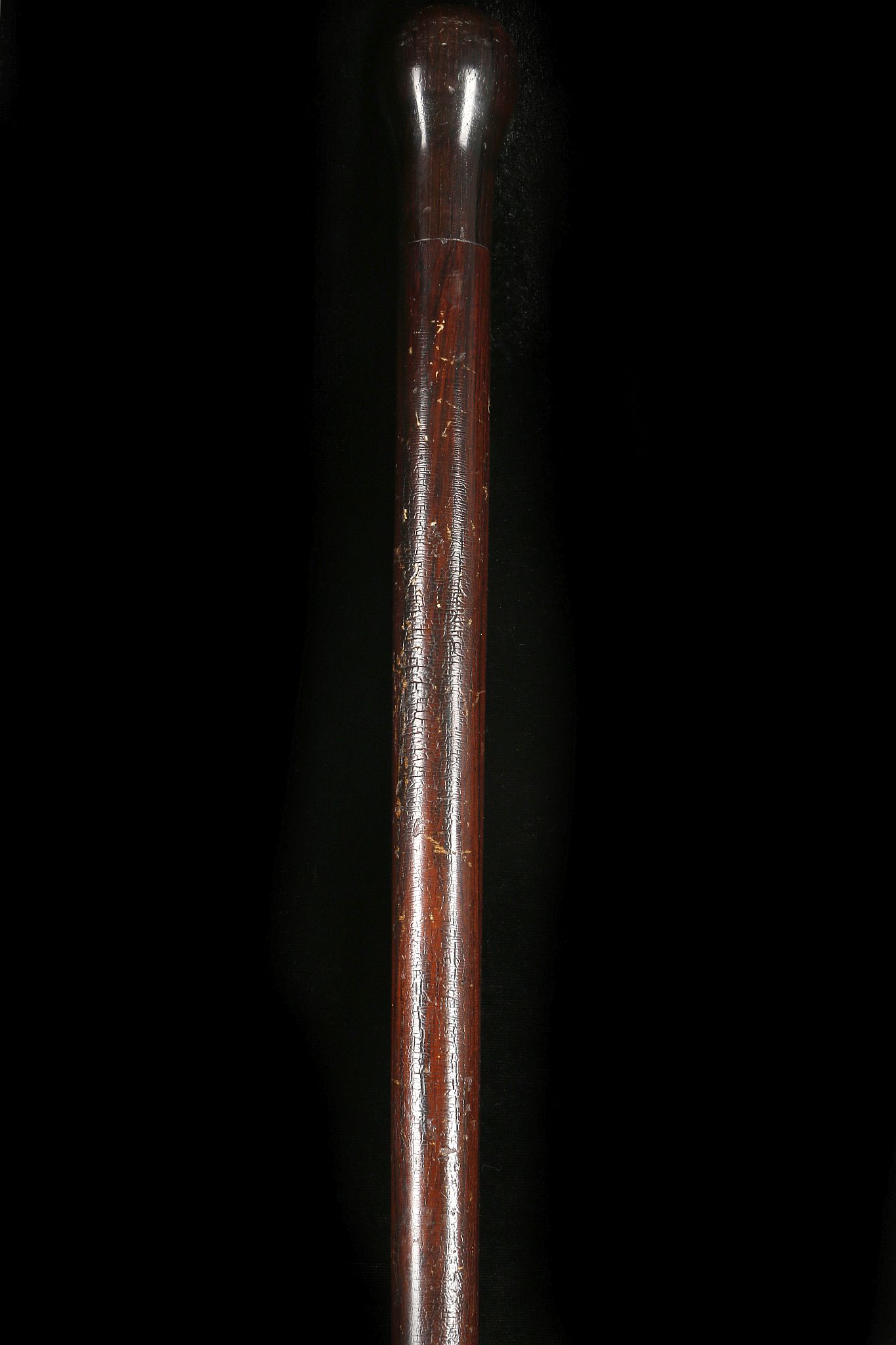 A FINE FOLK CARVED HARDWOOD WALKING CANE. With mushroom knop and the name 'T.W. Barrally' carved - Image 3 of 20