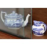 A collection of Spode dinner and teaware in the 'Italian' pattern, comprising a teapot and cover,