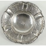 WITHDRAWN - A Greek 800 silver footed bowl with chased decoration.