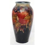 William Moorcroft pomegranate baluster shaped vase, early 20th century, painted and impressed
