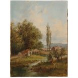 A good selection of topographical and landscape works, including a late 19th century oil on board