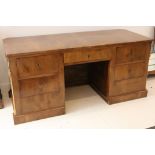 WITHDRAWN - A mahogany desk, in Empire style, probably early 20th century, the rectangular top