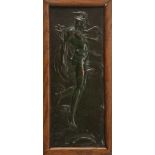 A LATE 19TH / EARLY 20TH CENTURY BRONZE RELIEF OF