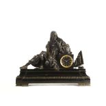 A LARGE THIRD QUARTER FRENCH 19TH CENTURY BRONZE,