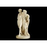 A 19TH CENTURY ITALIAN CARRARA MARBLE FIGURAL GROU