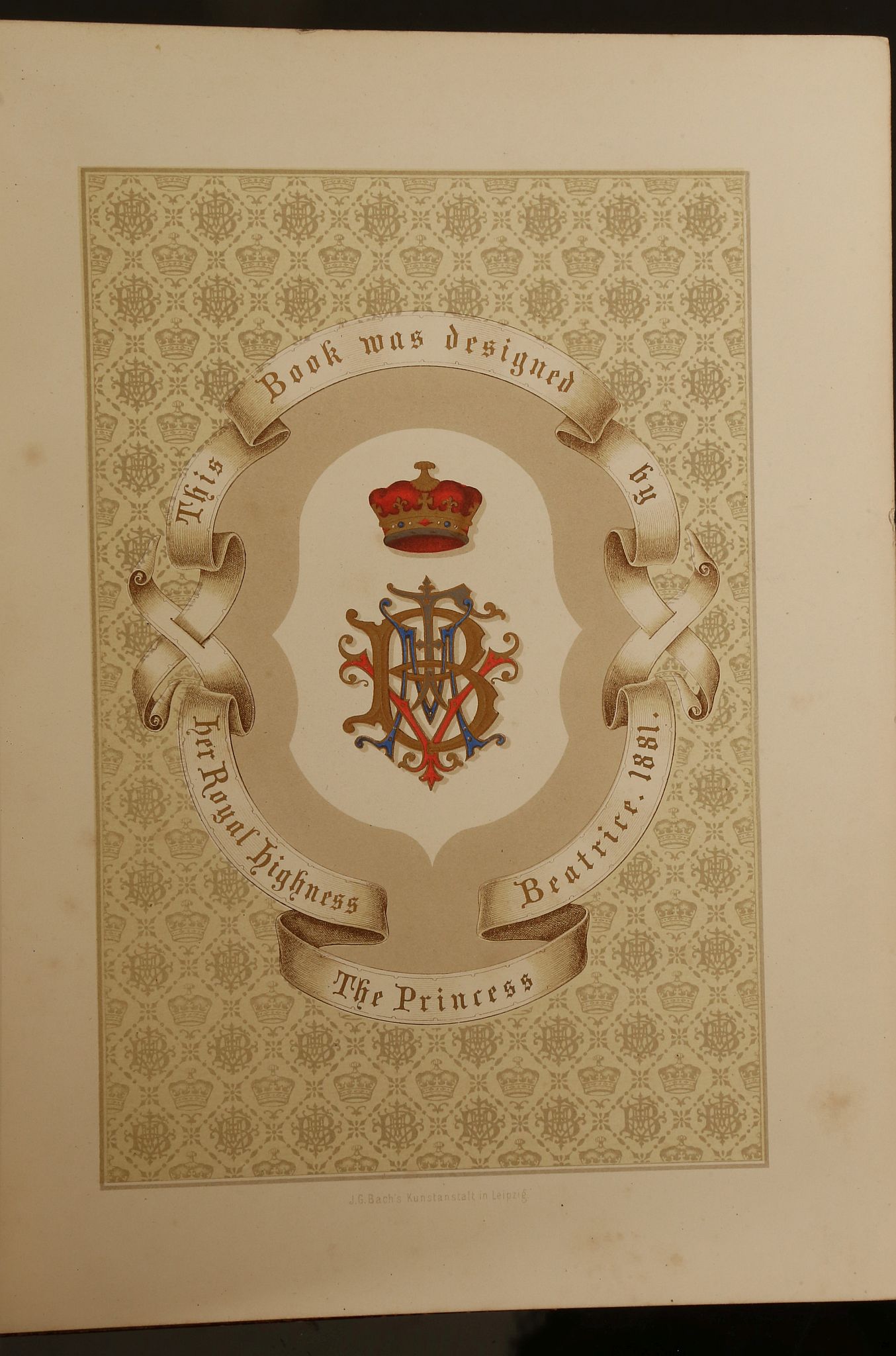 BEATRICE, Princess (1857-1944). A Birthday Book. Designed by Her Royal Highness the Princess - Image 6 of 7