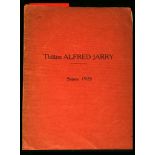 [ANON].  Theatre Alfred Jarry. Saison 1928. Paris: S.G.I.E., 1928. 8vo. 12 pages, photographed