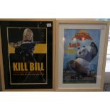 Posters - "Kill Bill". SIGNED by Uma Thurman; "Kung Fu Panda". SIGNED by Jack Black; "Under