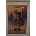 Poster - "Mad Max". SIGNED by Mel Gibson and Tina Turner. With certificate of authenticity.