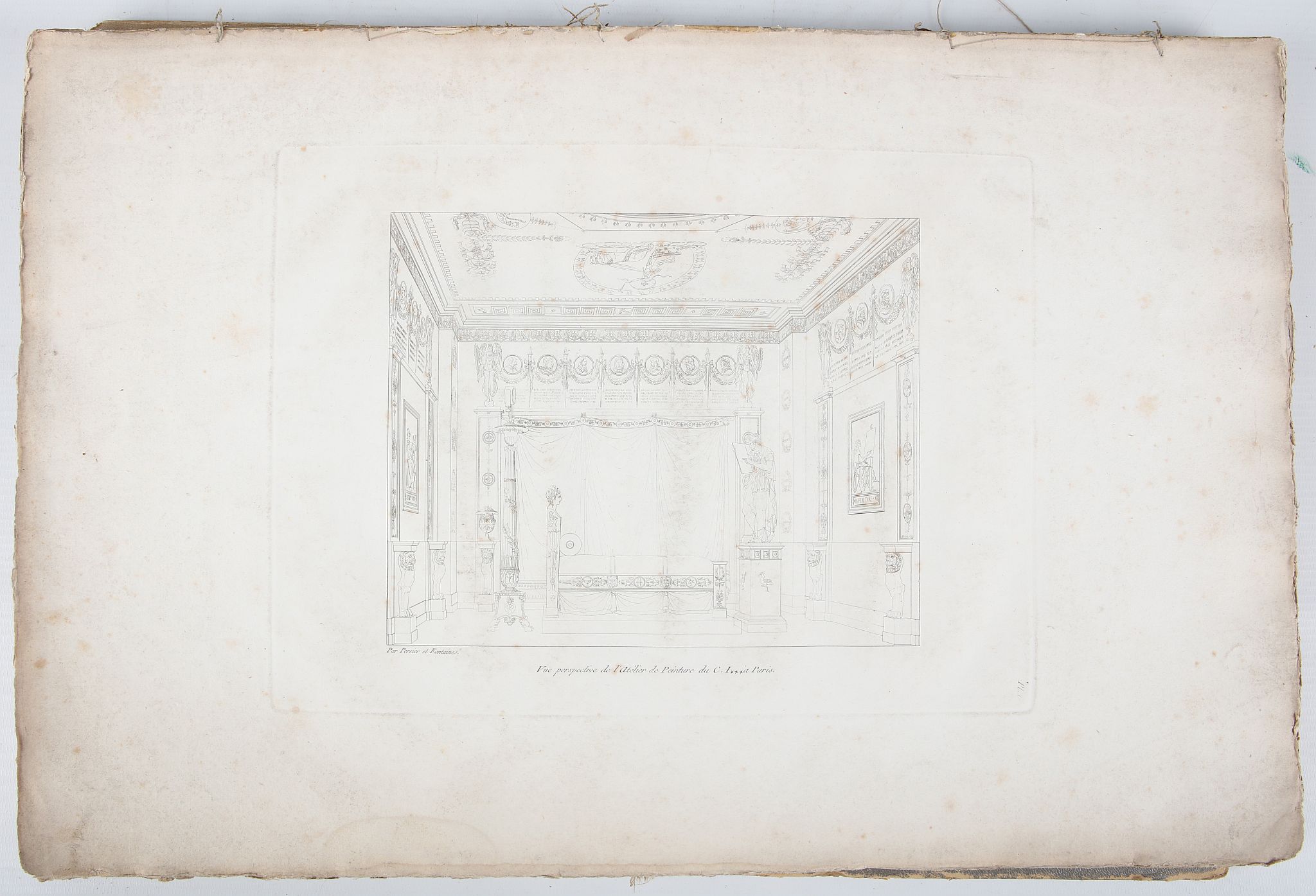 [PERCIER, Charles (1764-1838)].  [Recueil de décorations intérieures comprenant tout ce qui a - Image 6 of 7
