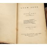 ELIOT, George (1819-80).  Adam Bede. London: William Blackwood and Sons, 1859. 3 volumes, 8vo.