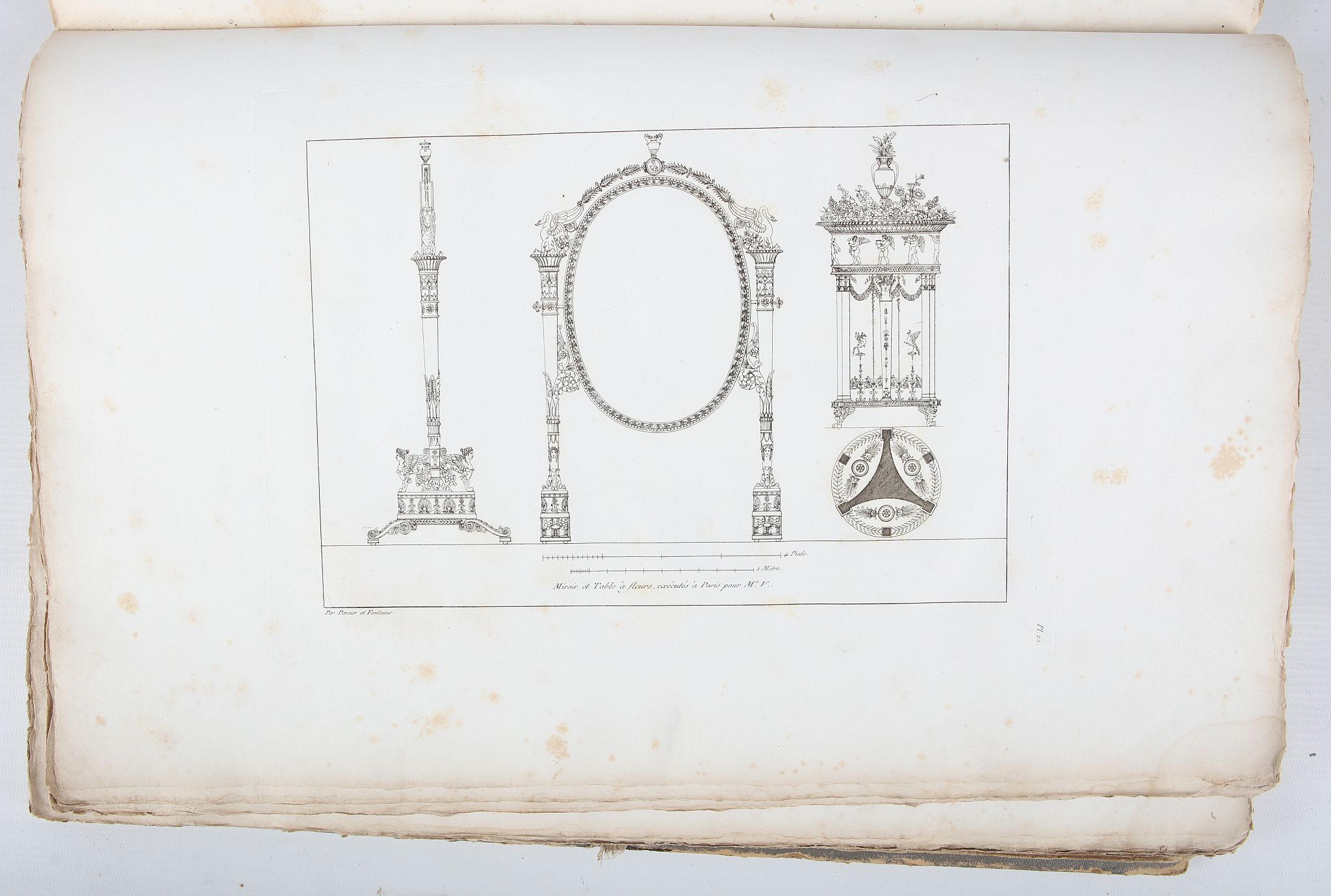 [PERCIER, Charles (1764-1838)].  [Recueil de décorations intérieures comprenant tout ce qui a - Image 7 of 7