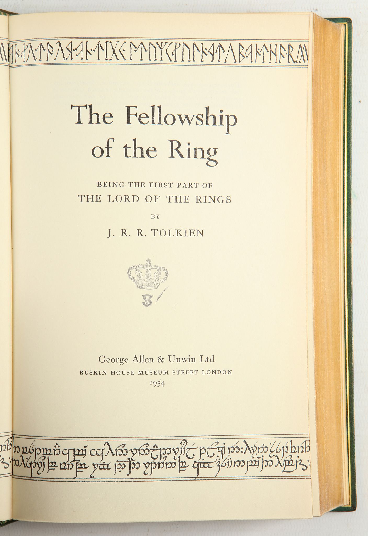 TOLKIEN, J. R. R. (1892-1973).  The Lord of the Rings. London: George Allen & Unwin Ltd, 1954-55. - Image 2 of 5