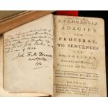FULLER, Thomas (1608-61). Gnomologia: Adagies and Proverbs; Wife Sentences and Sayings Ancient and