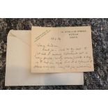 SAYERS, Dorothy L. (1893-1957). An autograph postcard headed 24, Newland Street, Witham, Essex,