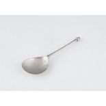 Antique Silver Spoon, probably German or Scandinavian, c1600. With fig shaped bowl, faceted tapering
