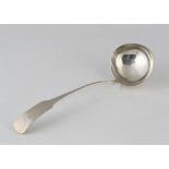 Antique George III Irish Sterling Silver soup ladle by Richard Whitford, Dublin 1812. Retailed by