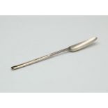 Antique George II / III Sterling Silver marrow scoop, probably London c1760. With beaded border to