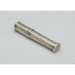 Antique mid-18th Century French Sterling Silver etui / needle case with Paris discharge mark, c1760.