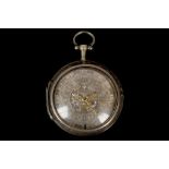 A rare 19th Century hallmarked silver pair cased Verge pocket watch by 'Anderson', with complex