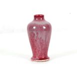 WILLIAM HOWSON TAYLOR FOR RUSKIN POTTERY, a high fired pink lustre vase, impressed WHT mark, 502,