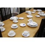 A Royal Copenhagen porcelain dinner service, to include various serving dishes, in 'blue fluted