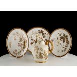 A SET OF THREE ROYAL WORCESTER AESTHETIC MOVEMENT