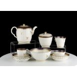 A CAUGHLEY PART TEA SERVICE TOGETHER WITH A GOOD F