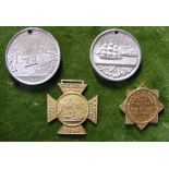 4 Commemorative medallions for the Manchester Ship Canal, all 1894: 38mm dia, depicting Queen