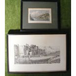 2 Framed glazed prints: ‘Inclined Plane, Headachy, Ilminster. Wednesday, August 24, 1853 (?)’. 44