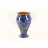 A Wedgwood lustre vase, baluster form decorated with birds of paradise (A/F).