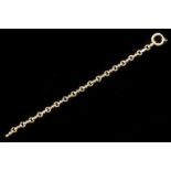 Annabel Jones. An 18 carat yellow gold anchor link chain, fastened with spring ring clasp. L: 17cm