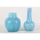 Two Pilkington's Royal Lancastrian pottery crystalline glazed vases, 20th Century, each with an