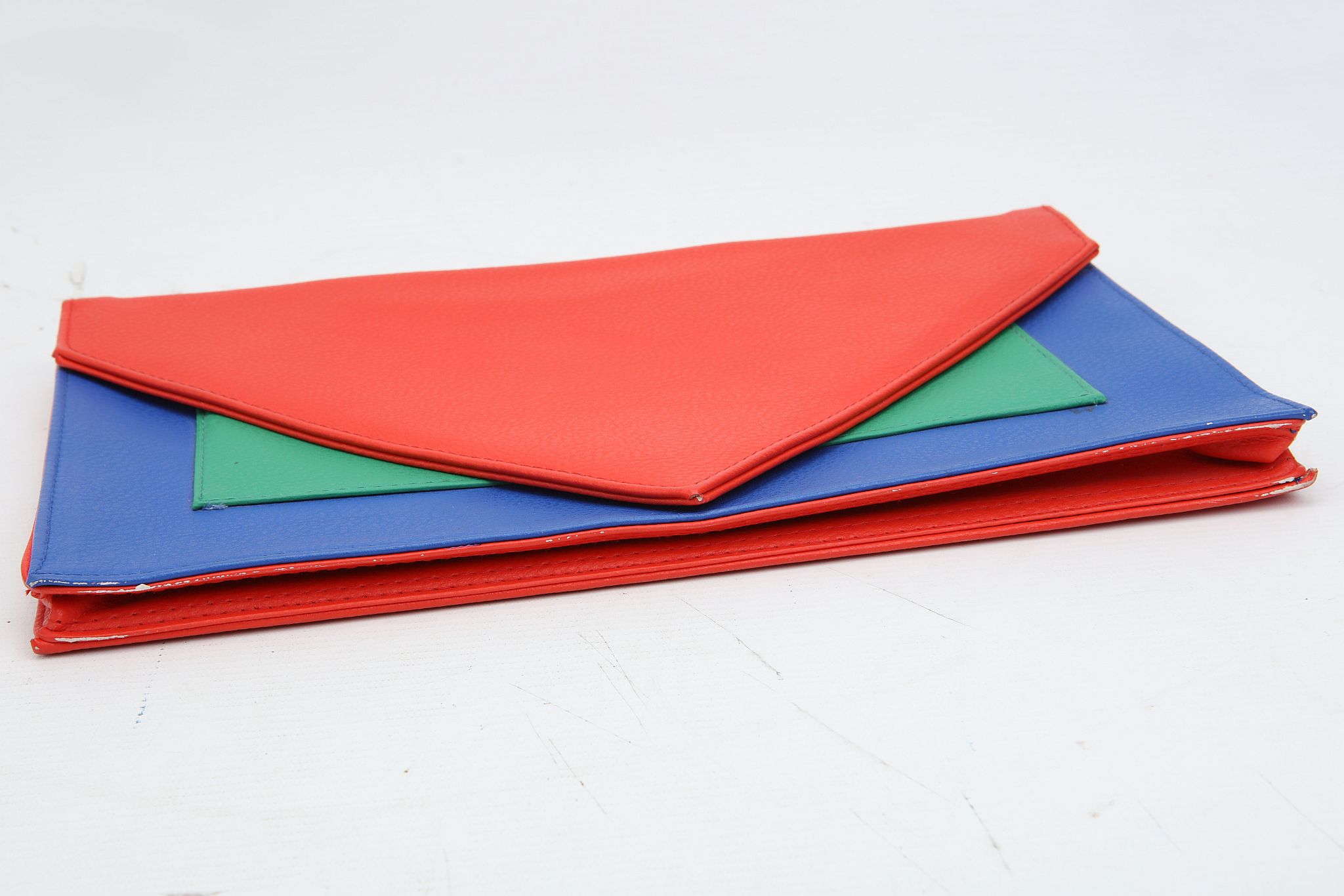TWO 1980s CLUTCH BAGS, one red Louis Feraud example, the other Ivorie de Balmain multicoloured - Image 11 of 26