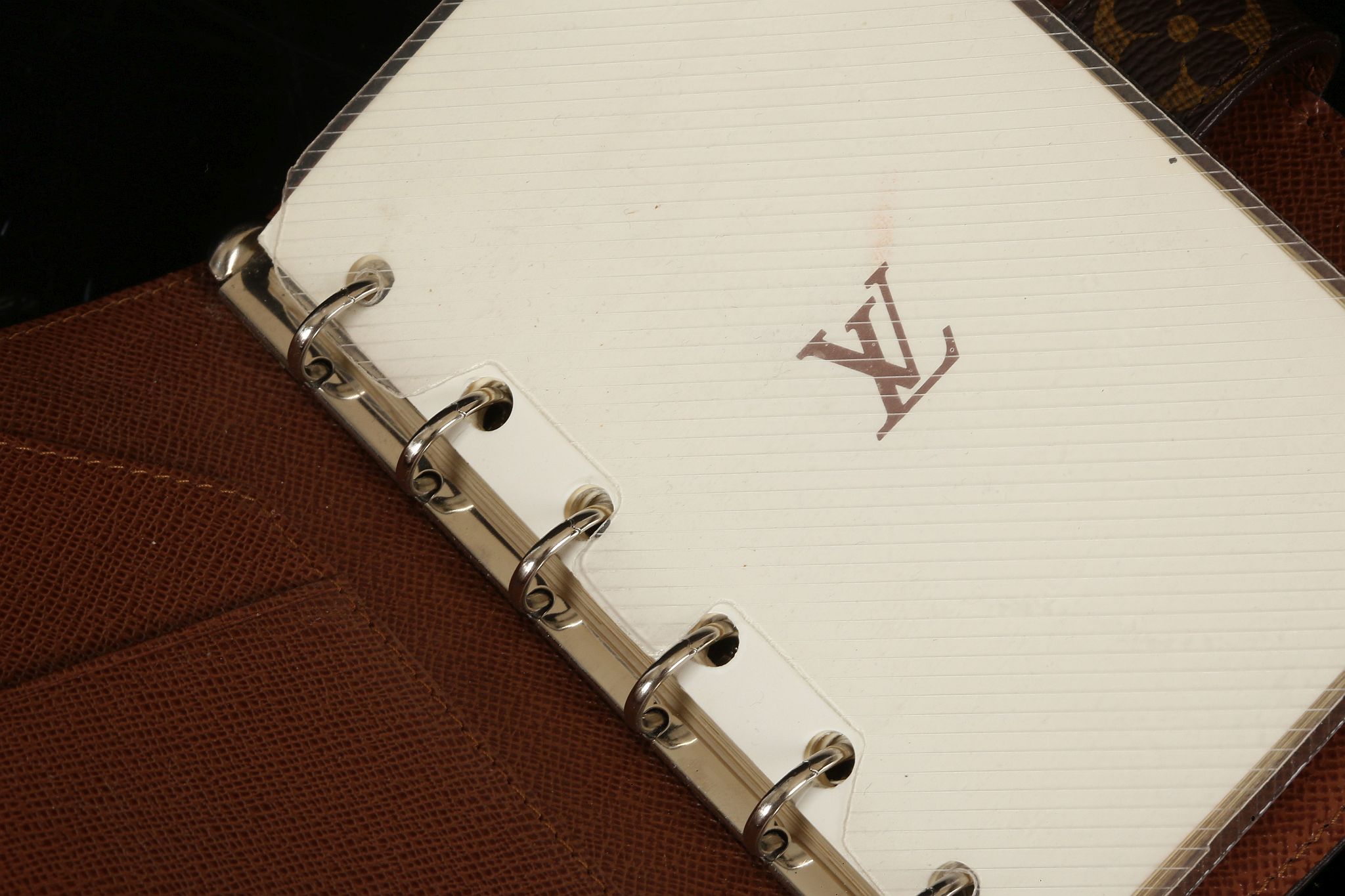 LOUIS VUITTON WEEKLY ORGANISER, monogram canvas case, 14.5cm wide, 10cm high - Image 11 of 12