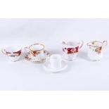 A quantity of mixed pattern cups and saucers to include various makers e.g. Royal Stafford '